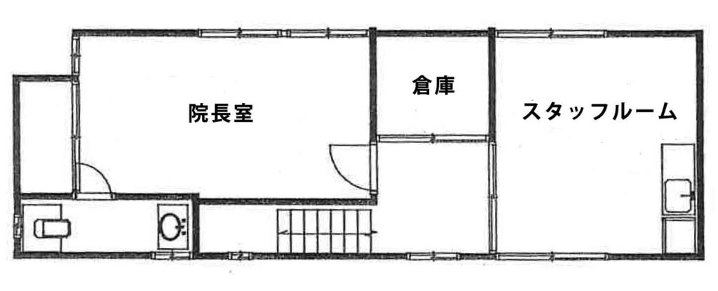 那珂川市内貸医院（2階平面図）